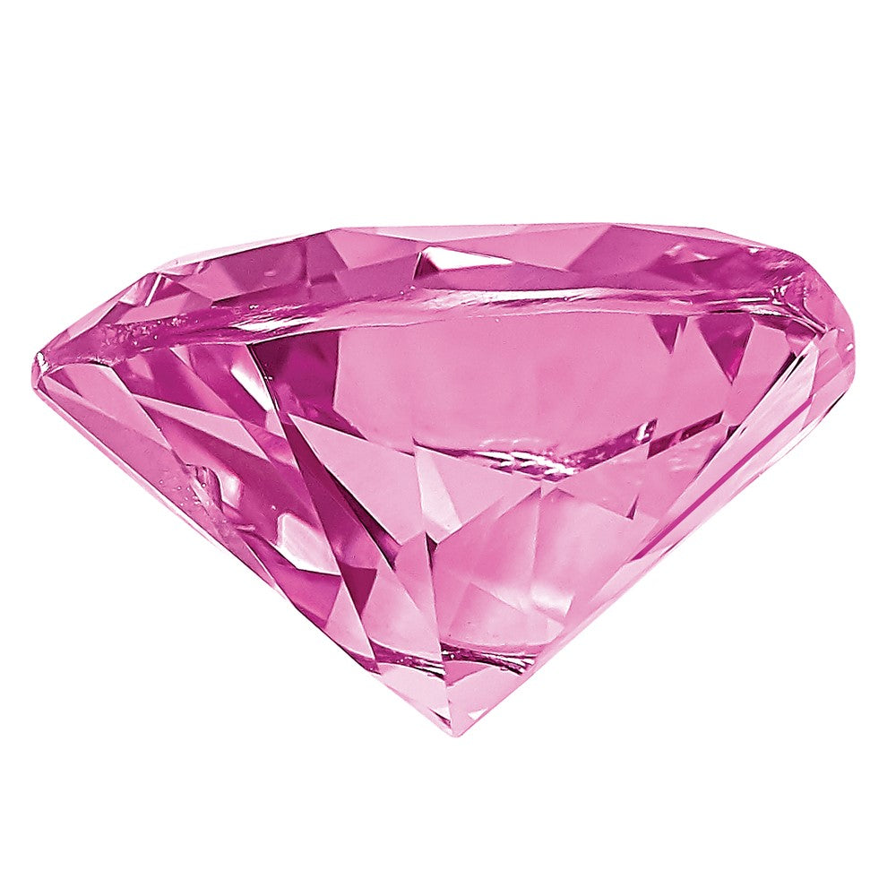 Gemstone Created Pink Sapphire 4mm Heart