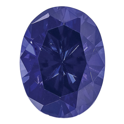 Gemstone Created Blue Sapphire 9X7mm Oval