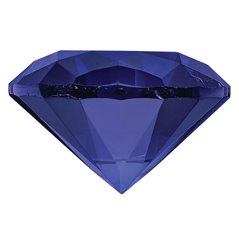 Gemstone Created Blue Sapphire 6.5mm Round