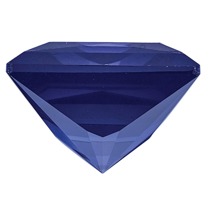 Gemstone Created Blue Sapphire 4mm Princess