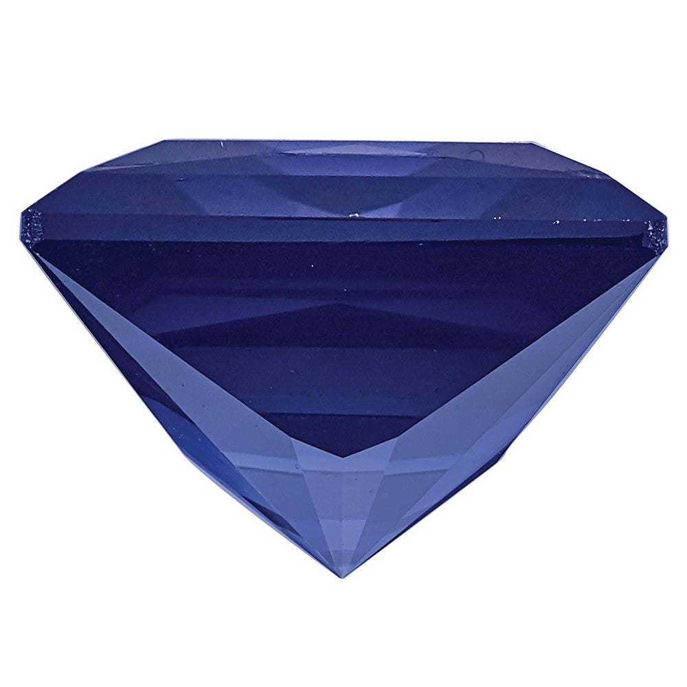 Gemstone Created Blue Sapphire 6mm Princess