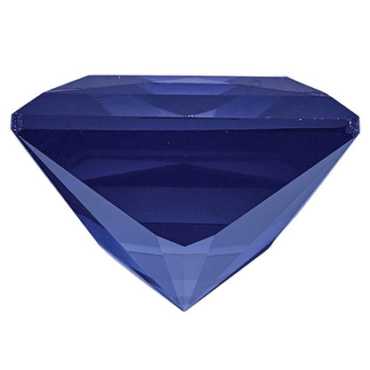 Gemstone Created Blue Sapphire 6mm Princess