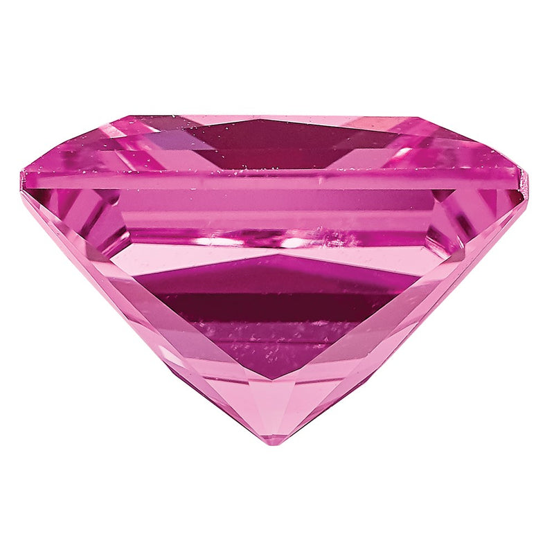 Gemstone Created Pink Sapphire 4mm Princess