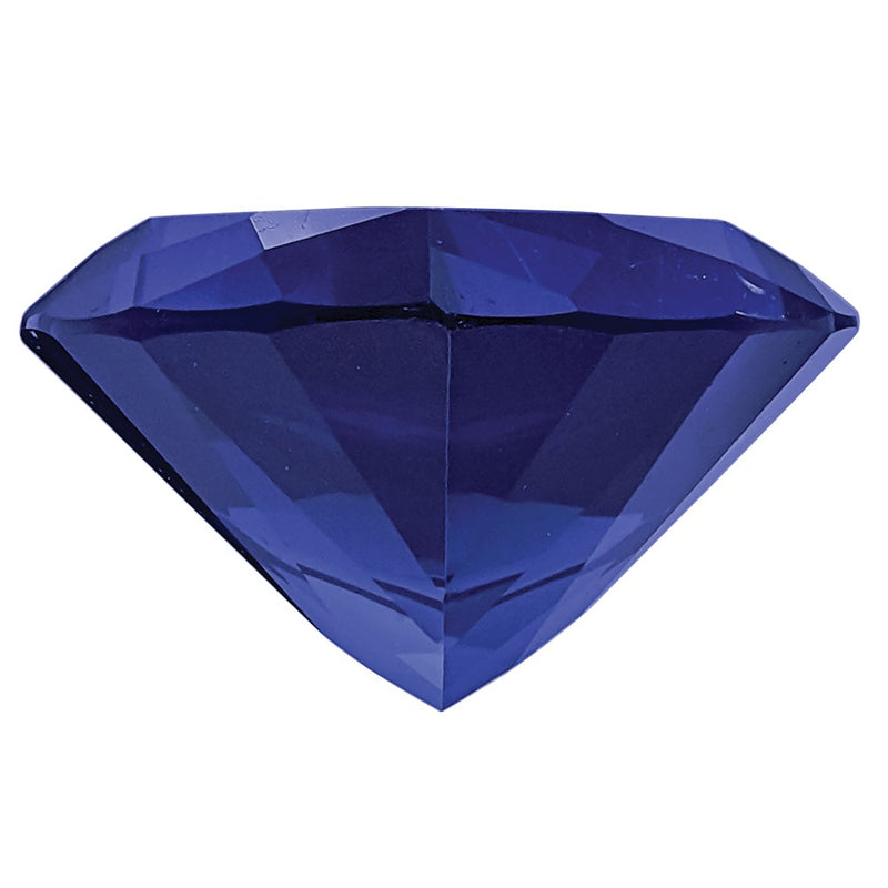 Gemstone Created Blue Sapphire 7mm Trillion