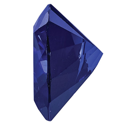 Gemstone Created Blue Sapphire 7mm Trillion