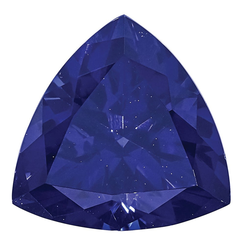 Gemstone Created Blue Sapphire 5mm Trillion