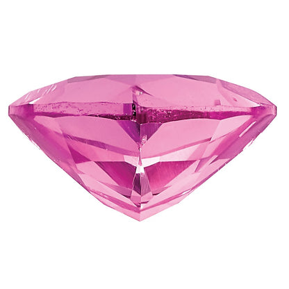 Gemstone Created Pink Sapphire 6mm Trillion