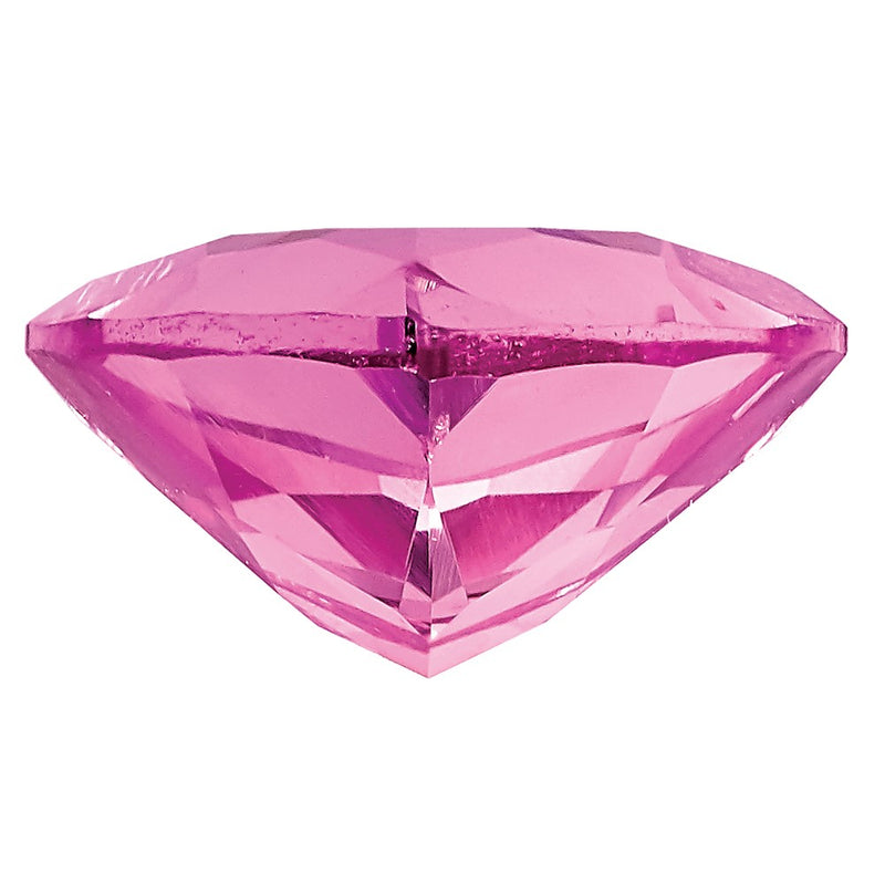 Gemstone Created Pink Sapphire 6mm Trillion