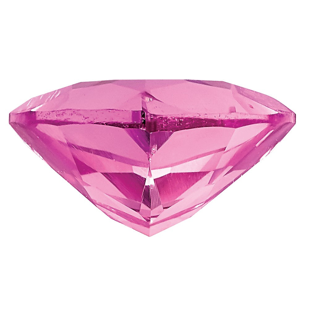 Gemstone Created Pink Sapphire 7mm Trillion