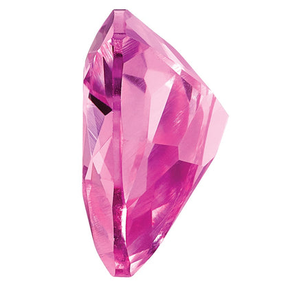 Gemstone Created Pink Sapphire 5mm Trillion