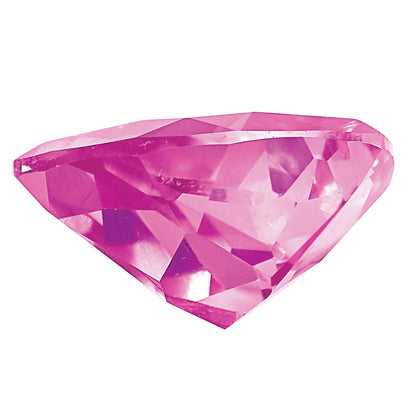 Gemstone Created Pink Sapphire 7mm Trillion