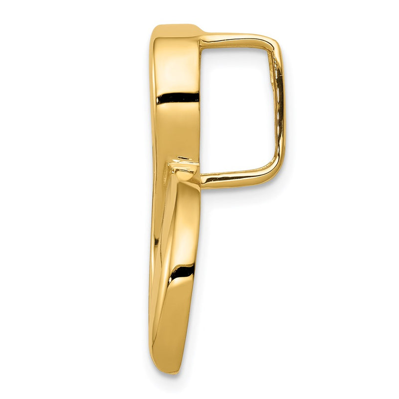 14k Yellow Gold 14k Fits up to 6mm Regular, 8mm Fancy Omega Slide