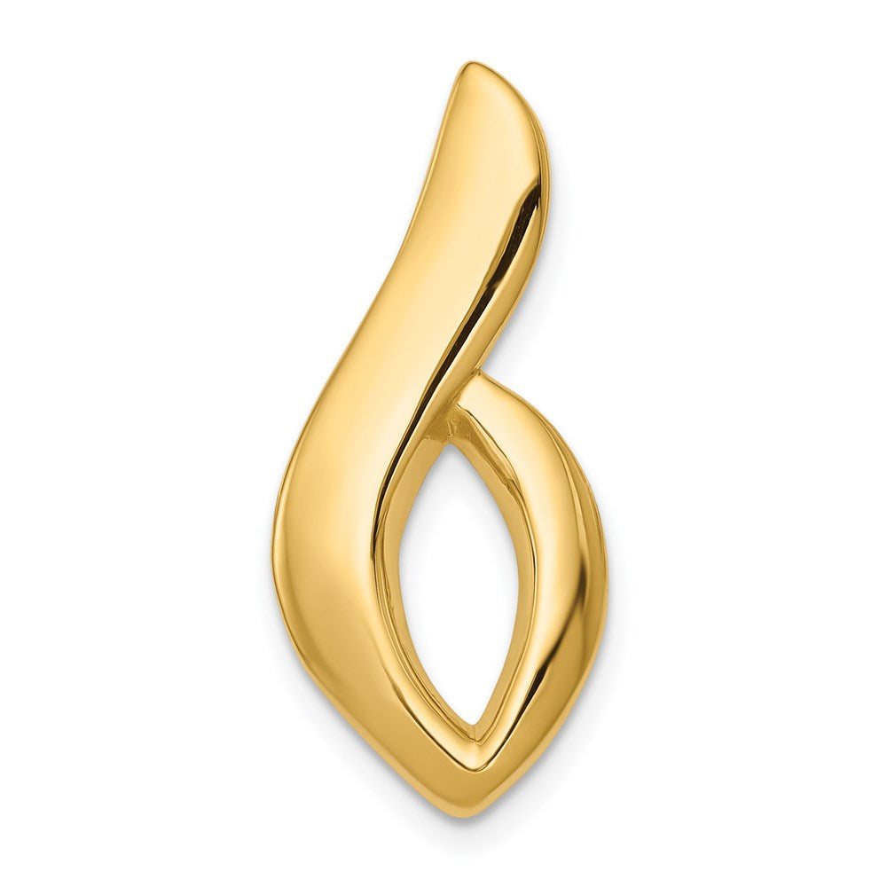 14k Yellow Gold 14k Fits up to 6mm Regular, 8mm Fancy Omega Slide