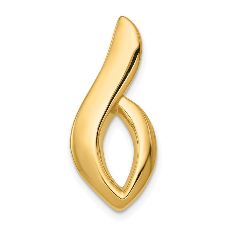 14k Yellow Gold 14k Fits up to 6mm Regular, 8mm Fancy Omega Slide