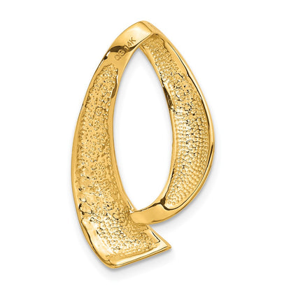 14k Yellow Gold 14k Fits up to 8mm Regular, 10mm Fancy Reversible Omega Slide