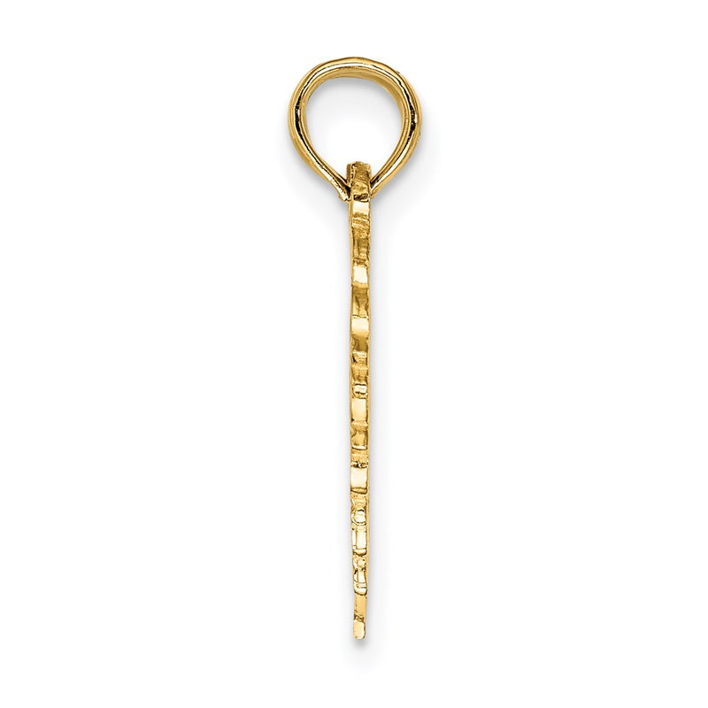 14K Yellow Gold Polished Best Friend 2 Piece Break-Apart Heart Charm