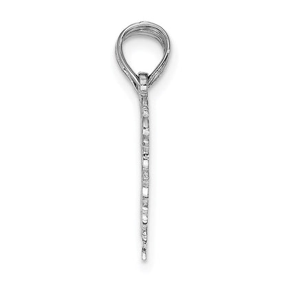 14K White Gold Best Friend 2 Piece Break-Apart Heart Charm