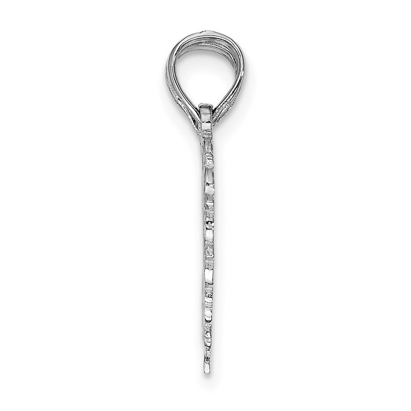 14K White Gold Best Friend 2 Piece Break-Apart Heart Charm