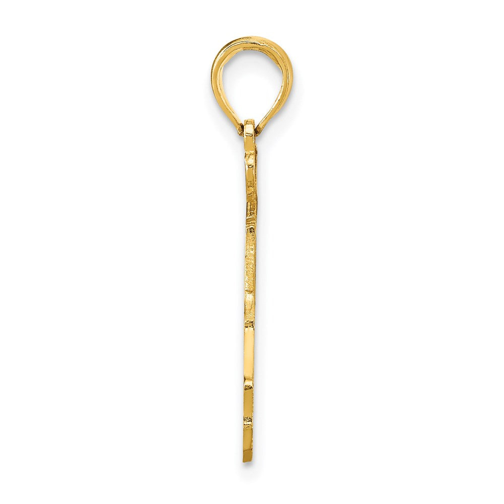14K Yellow Gold Solid Florida State Pendant