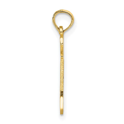 14K Yellow Gold Solid Washington State Pendant