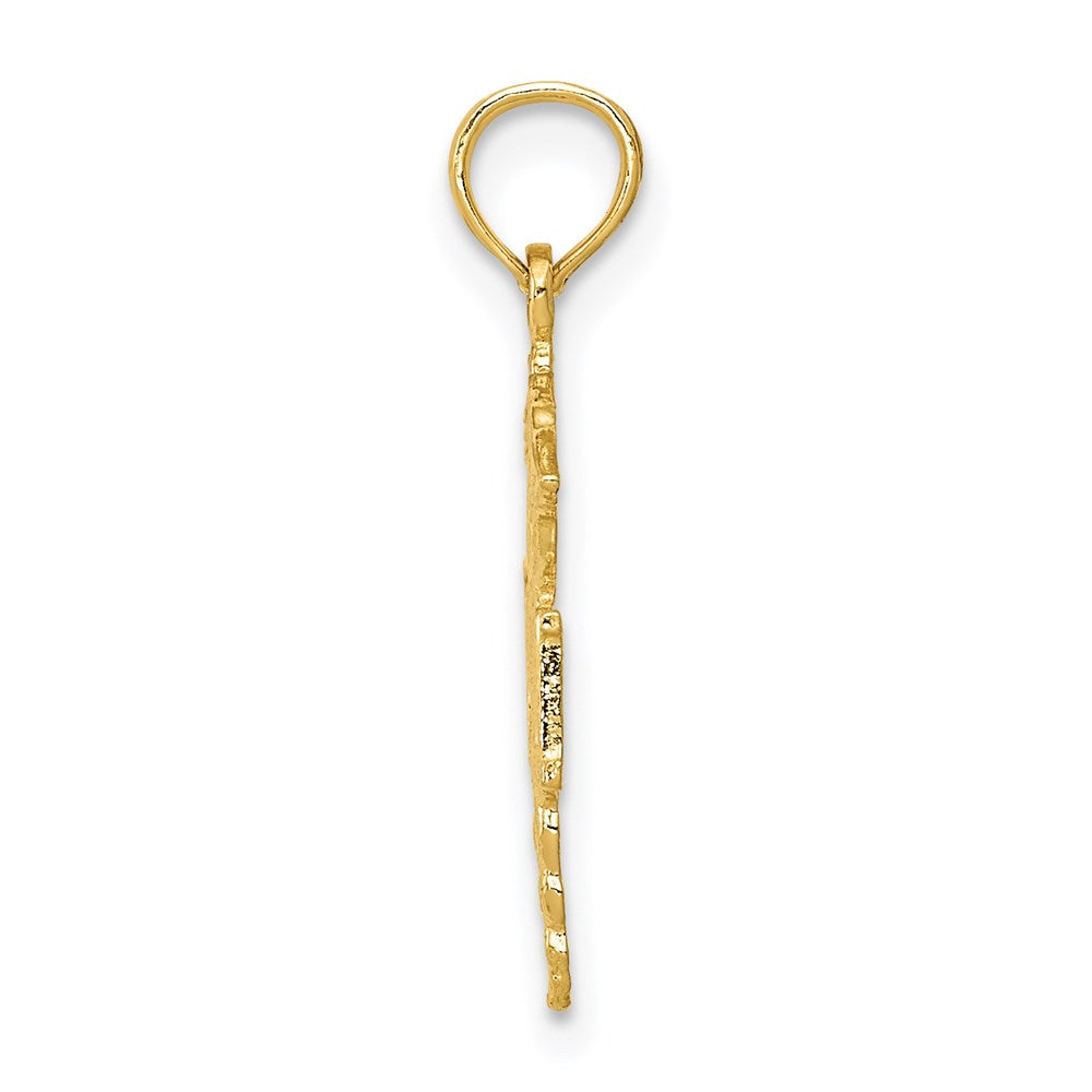 14K Yellow Gold Polished R.N. Pendant