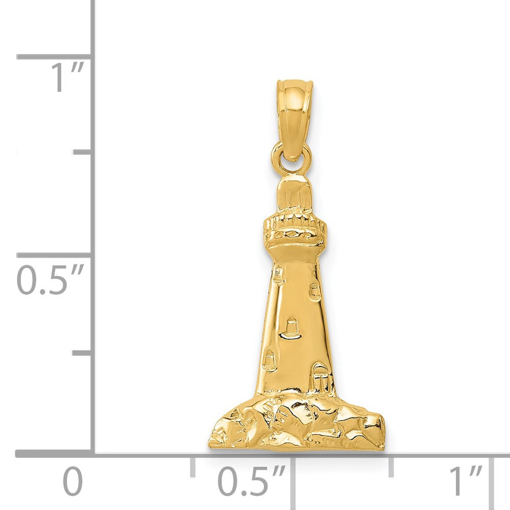 14K Yellow Gold Cape May Lighthouse Charm