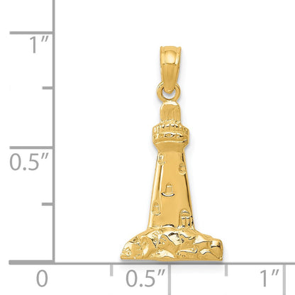14K Yellow Gold Cape May Lighthouse Charm