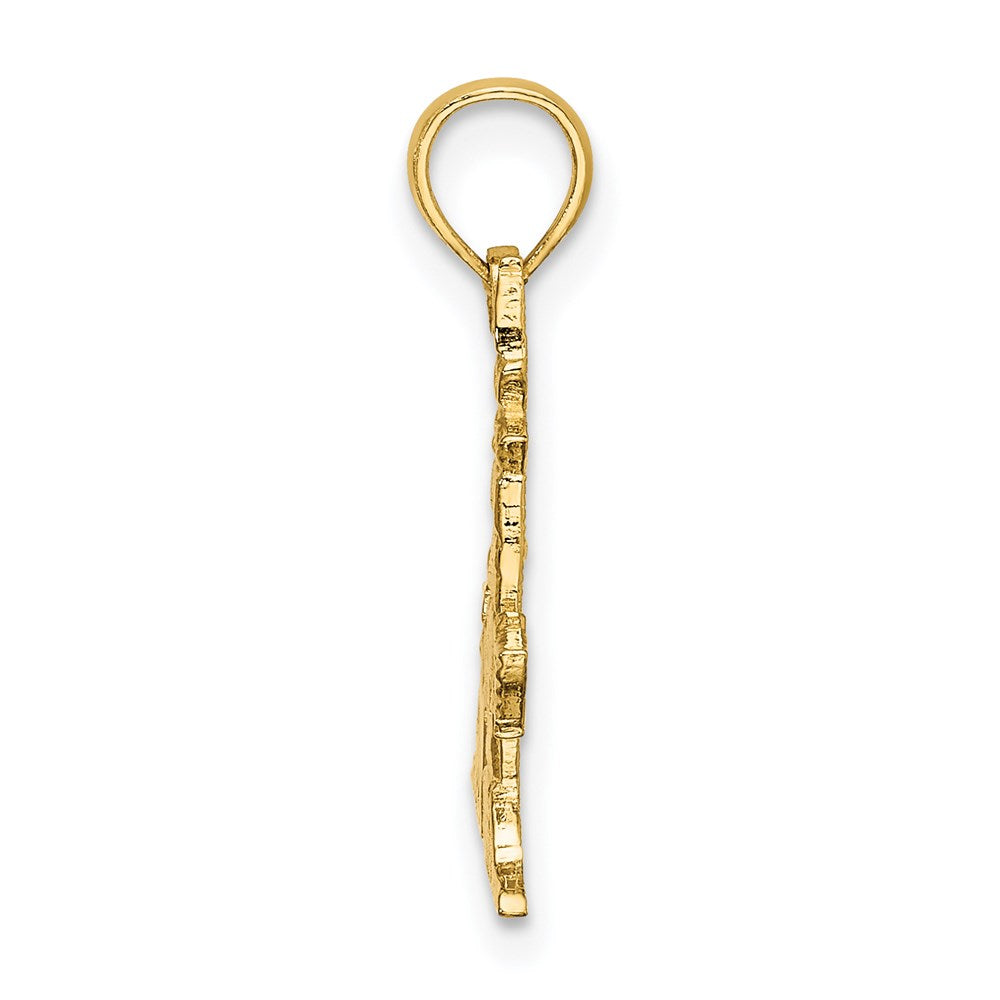 14K Yellow Gold Lighthouse Charm