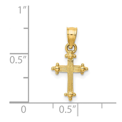 14K Yellow Gold Small Cross Charm