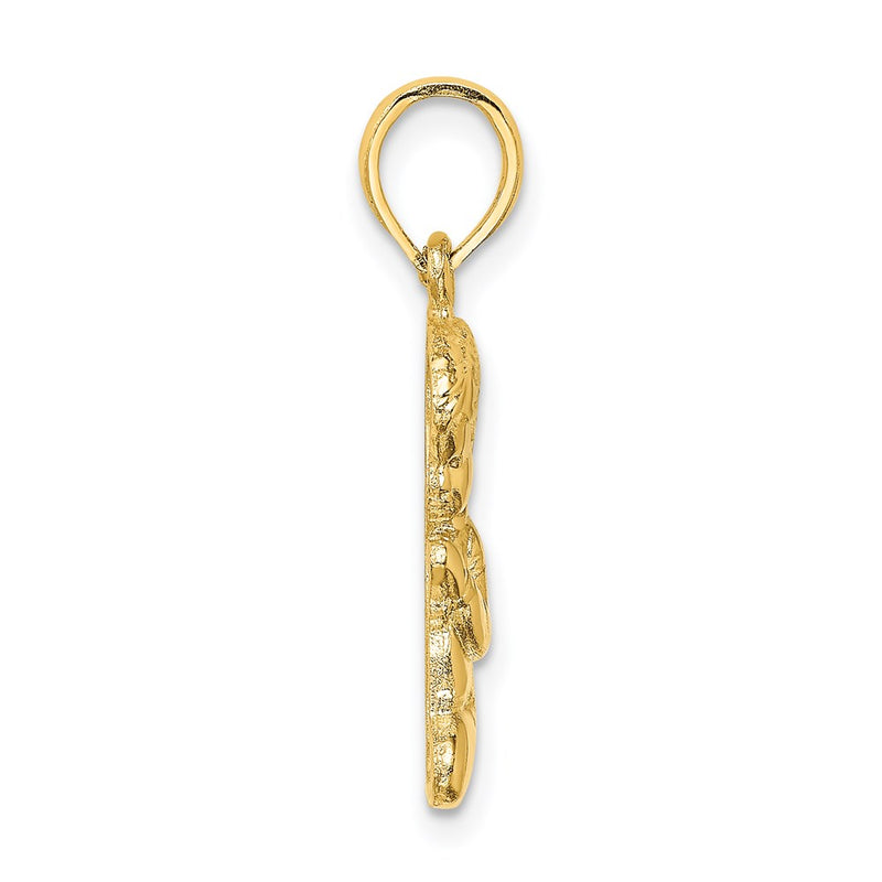 14K Yellow Gold Praying Boy Charm