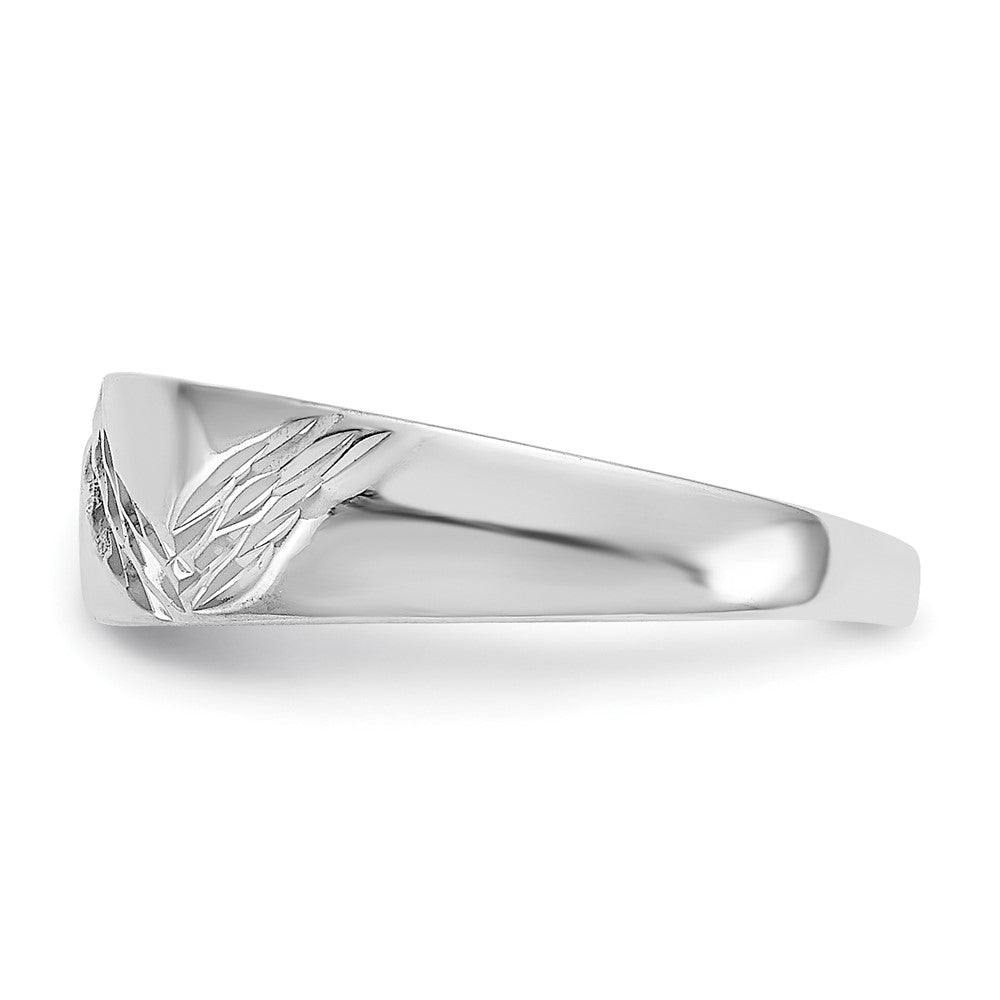 14K White Gold Fancy Toe Ring