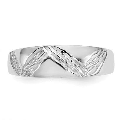 14K White Gold Fancy Toe Ring