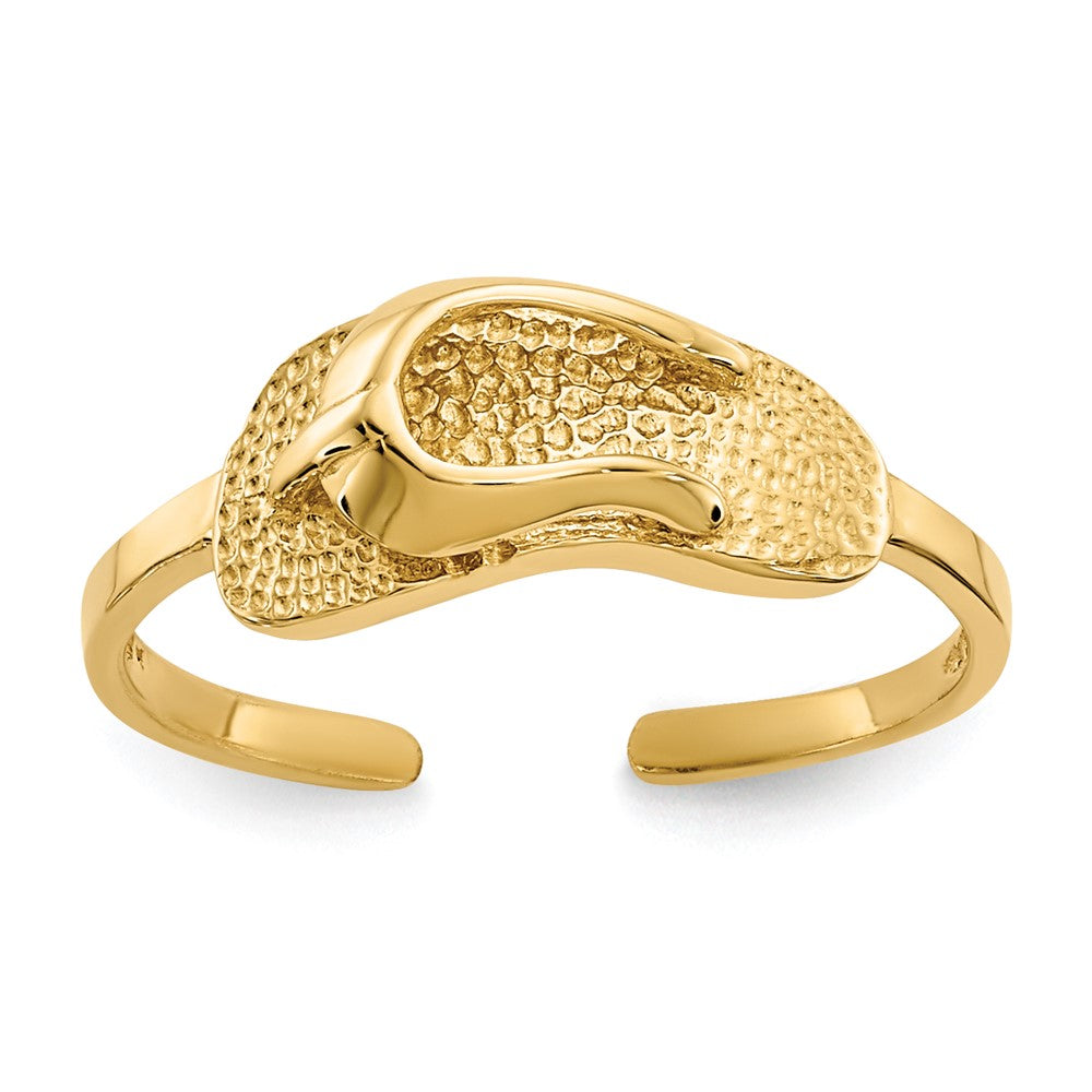 14K Yellow Gold Sandal Toe Ring