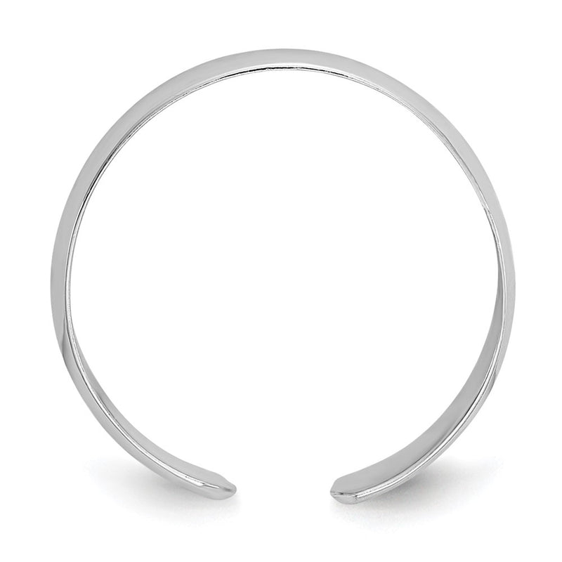 14K White Gold High Polished Toe Ring