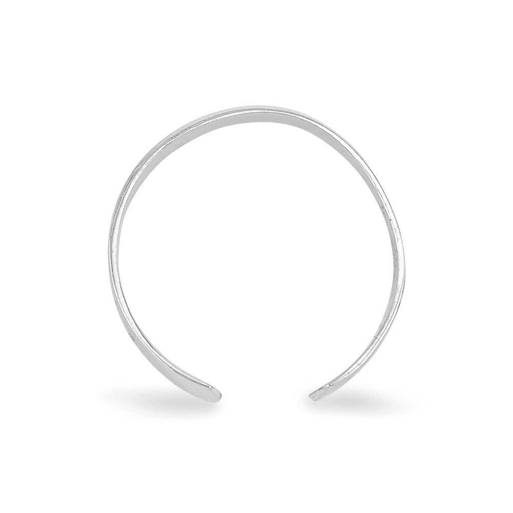 14K White Gold High Polished Toe Ring