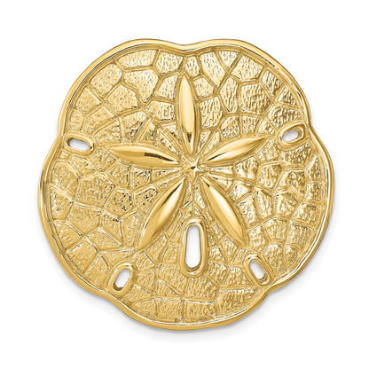 14k Yellow Gold Sand Dollar Slide