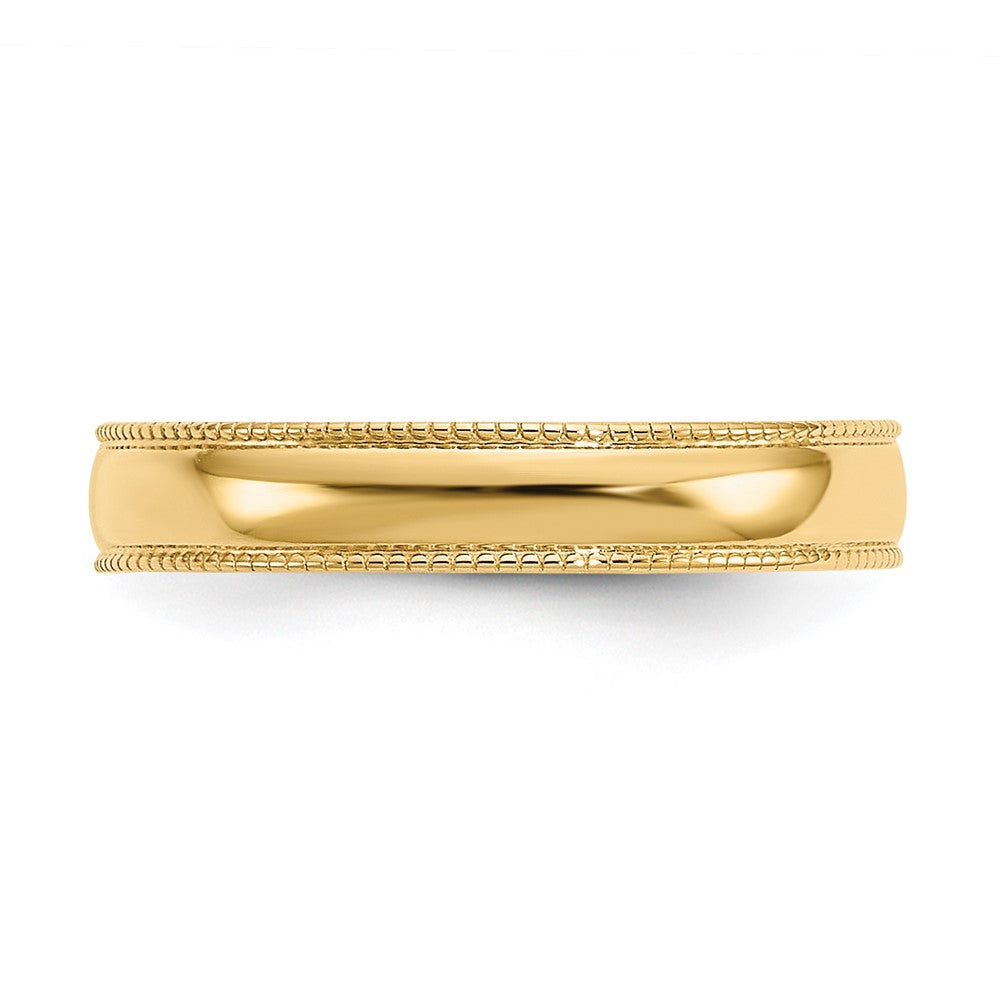 14K Yellow Gold Milgrain Adjustable Toe Ring