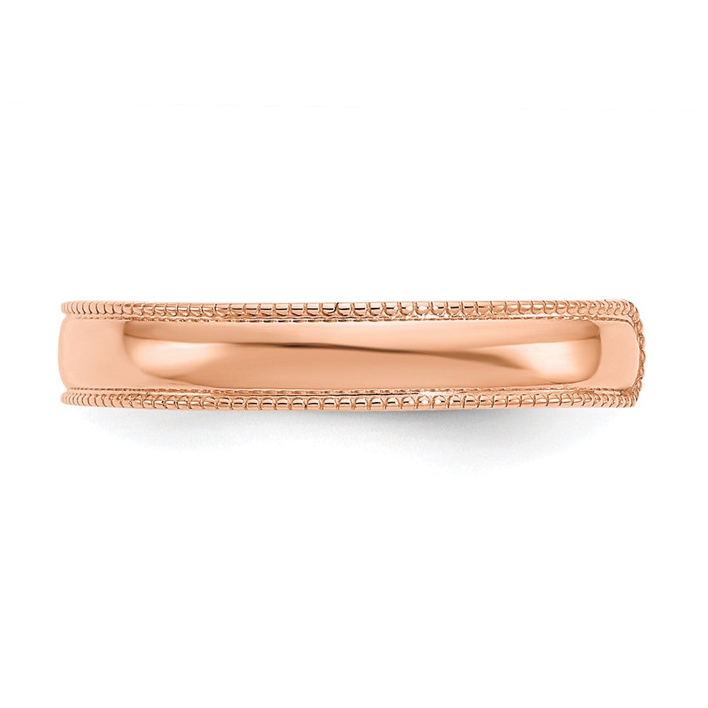 14K Rose Gold Mill Grain Adjustable Toe Ring
