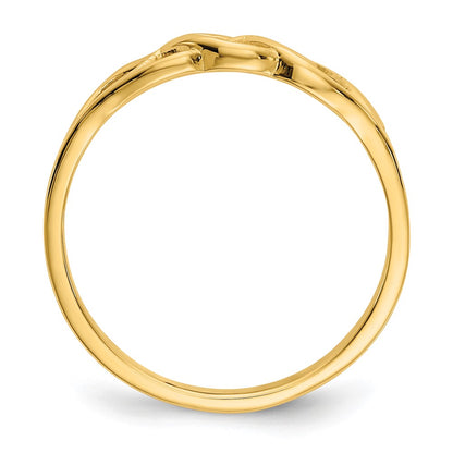 10K Yellow Gold Free Form Knot Ring