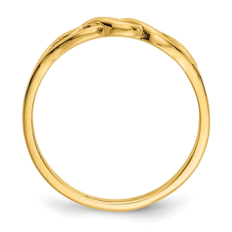 10K Yellow Gold Free Form Knot Ring