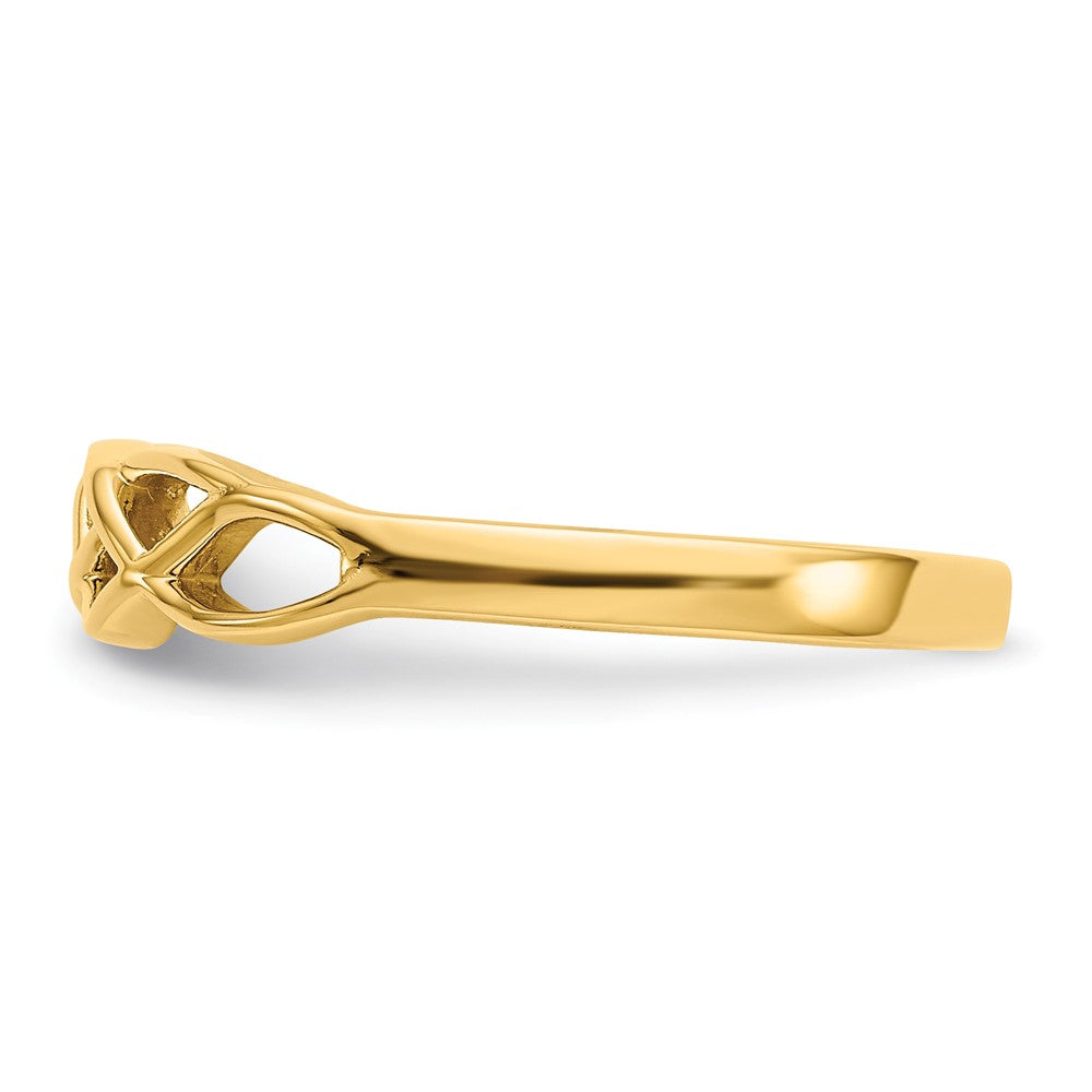 10K Yellow Gold Free Form Knot Ring