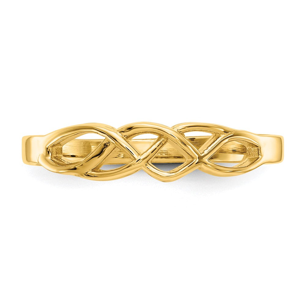 10K Yellow Gold Free Form Knot Ring