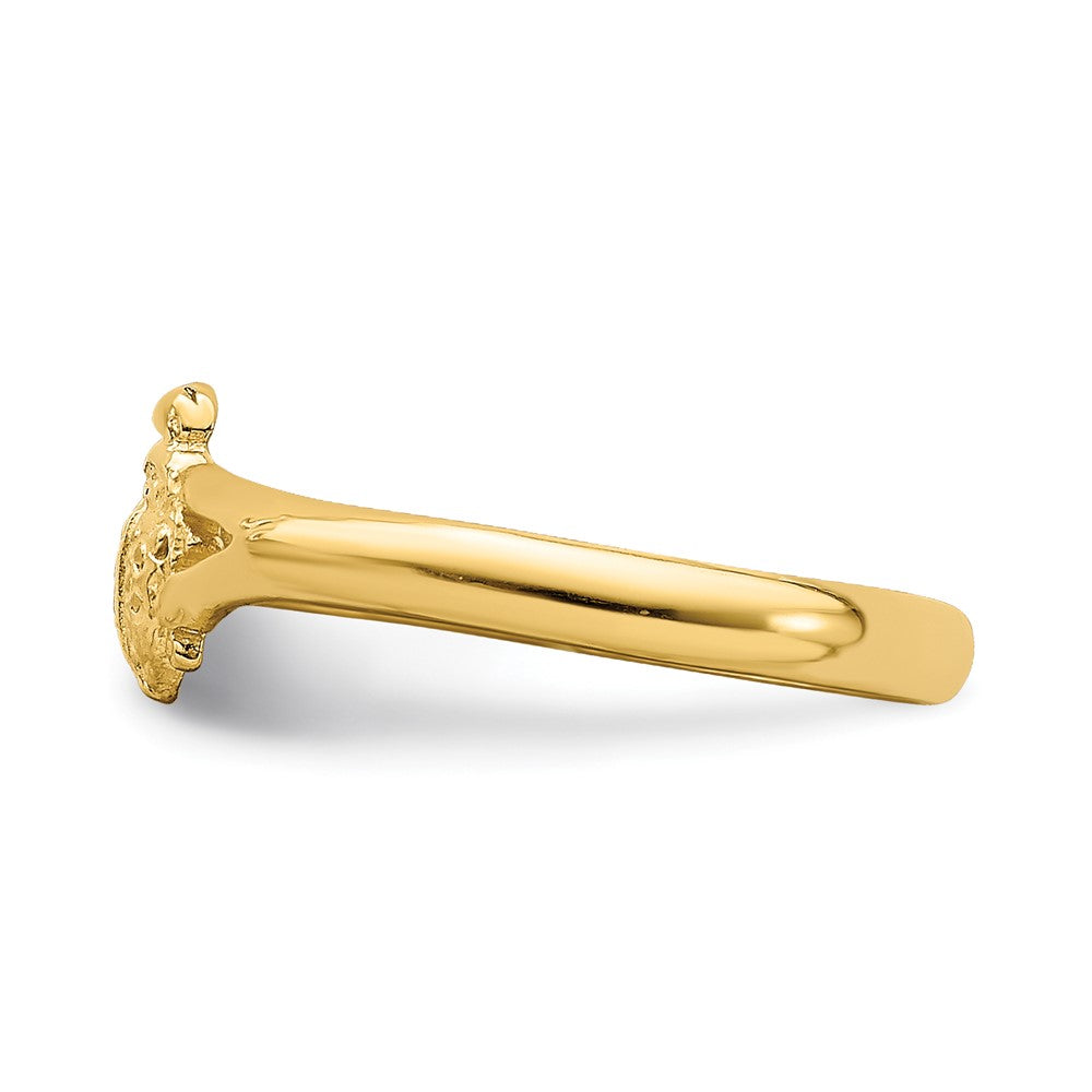 14K Yellow Gold Ladybug Baby Ring