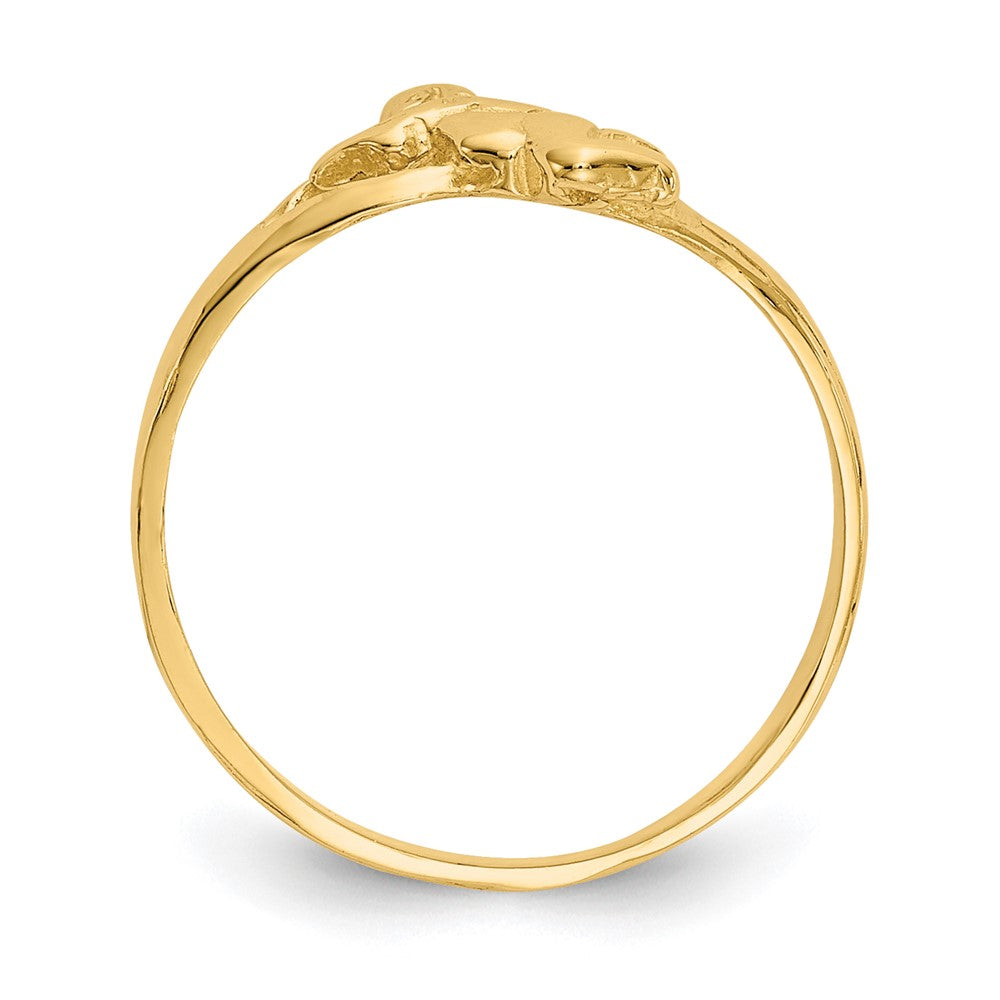 14K Yellow Gold Angel Baby Ring
