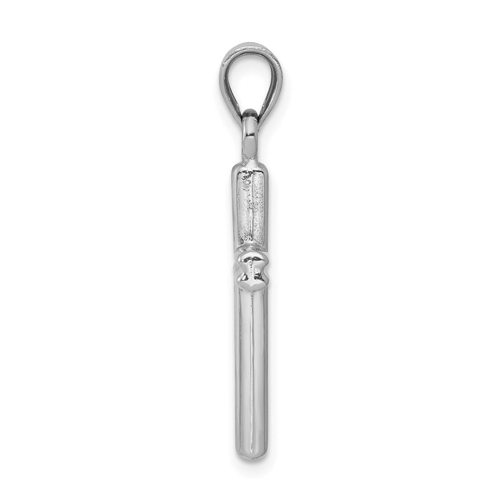 14K White Gold Cross Pendant