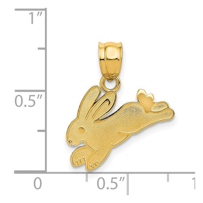 14K Yellow Gold Rabbit Charm