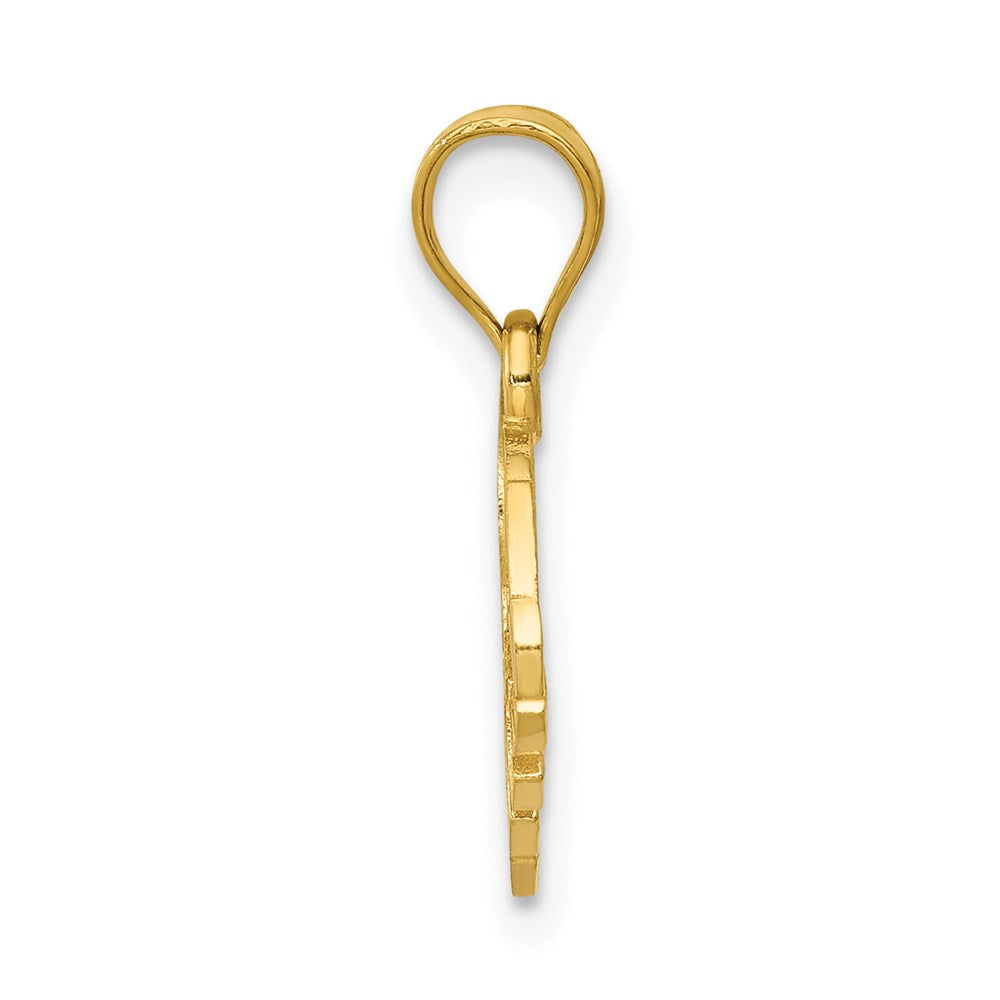 14K Yellow Gold Elephant Charm