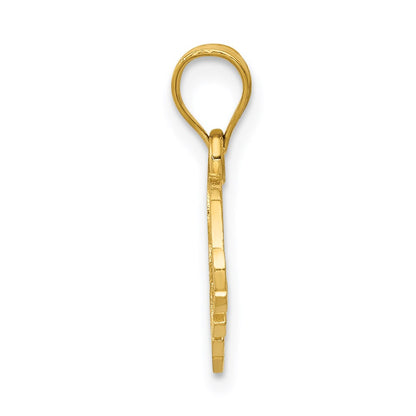 14K Yellow Gold Elephant Charm