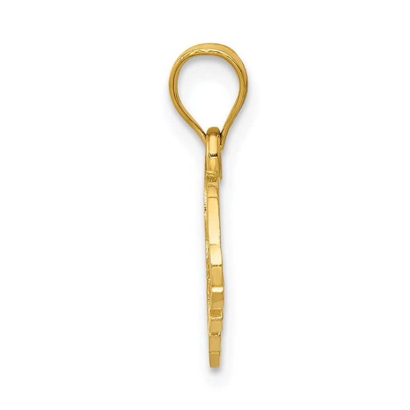 14K Yellow Gold Elephant Charm