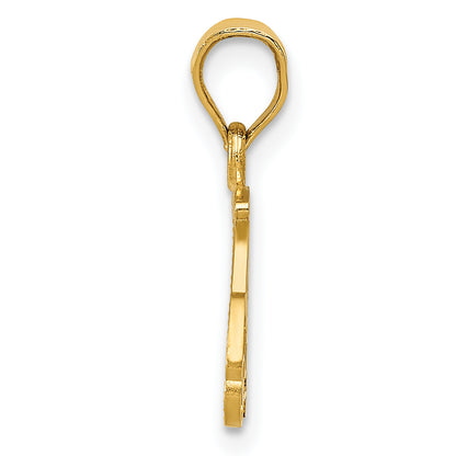 14K Yellow Gold Golf Cart Charm